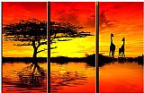 AFRICAN SUNSET II by landscape